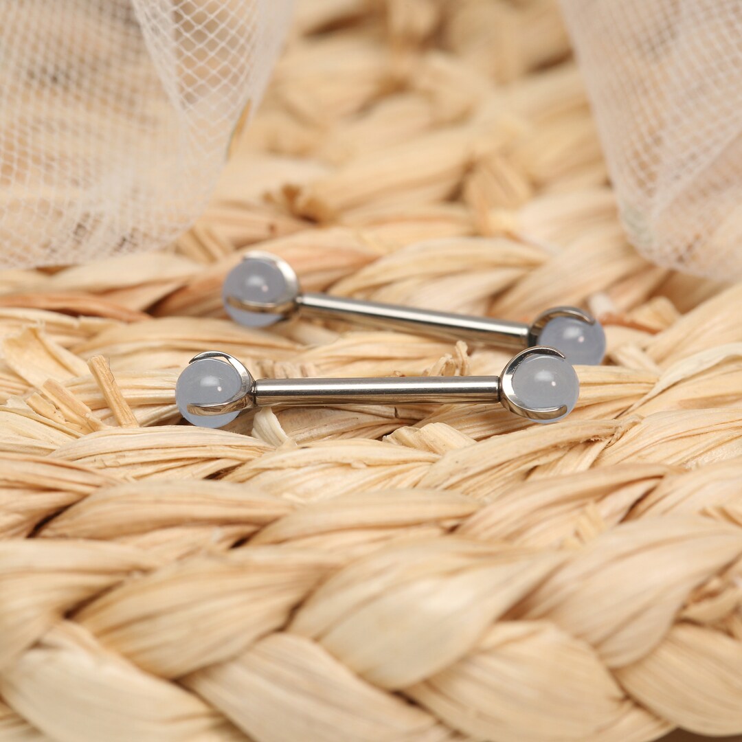 thumbnail image 2 of Nipple Quality Piercing Jewelry,G23 Titanium Nipple Barbells 14G 14mm Internally Threaded Tongue Rings Straight Barbell Hypoallergenic Body Jewelry M 2 of 9