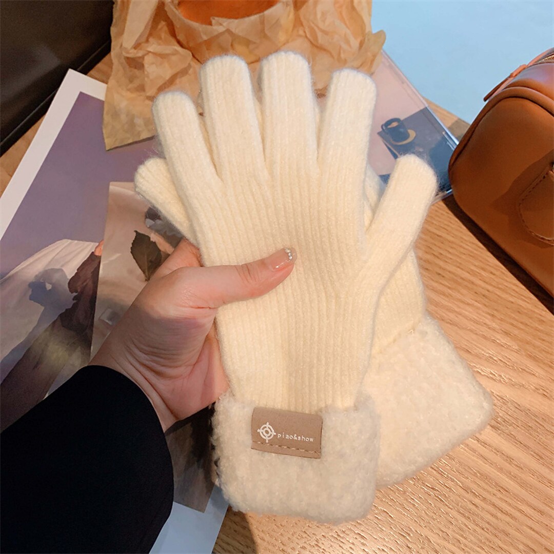 Knit Gloves Cozy Knits Winter Gloves Knitwear Computer Gloves