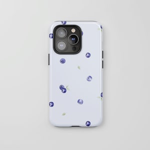 Blueberry Bliss, Cute and simple blueberry Phone Cover, trendy for iPhone 17 16 15 14 13 12 11 Pro Max, Samsung Galaxy S23 S22 S21 S20 Ultra