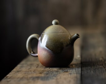 Teapot Wood Fired Teapot Fine Clay Pine Wood Charcoal Firing