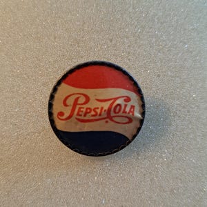 Button Pepsi-Cola, Button Pepsi, softdrink, metal, vintage, ForLuckVintage, Pepsi, Pepsi-Cola