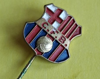 FCバルセロナ クレストピン、金メッキシルバーサッカーチームバッジ