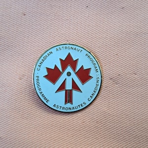 Kanada, rymdastronautprogram, logotyp Pin, emblem, knapp, nål, speldje, vintage, metall, emalj