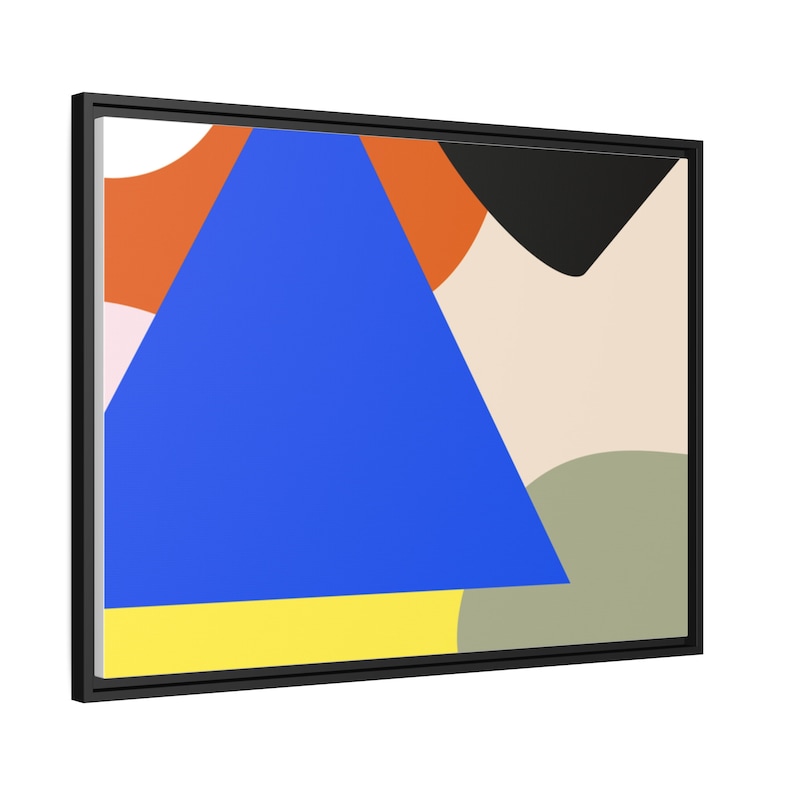 Geometric Shape Wall Art, Black Frame Homegoods Living Room Bedroom