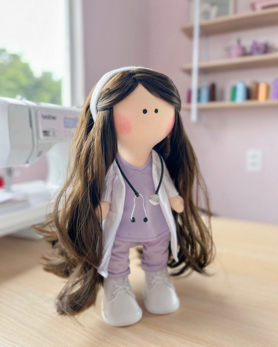 Doctor Rag Doll Nurse Rag Doll Doctor Rag Doll handmade Gift Special ...