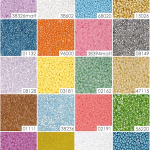 Kit 10/0 de perles de rocaille tchèques Ornela Preciosa : 50 g de microbilles opaques, idéales pour les projets de broderie et de tissage, perles de verre tchèques polyvalentes image 8