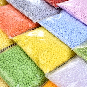 Perline di vetro ceco da 2,2 mm - 50 g sfuse, piccole perline per la creazione di gioielli, perline distanziatrici, fai da te, braccialetti, perline per cintura e collane
