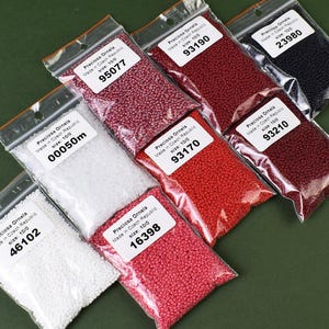 Perline per infilare, perline all'uncinetto Preciosa Rocailles Seed Beads – 2 mm, 850 pezzi in 5 g / Perline di vetro ceco rotonde di prima qualità / Ideali per lavori con perline