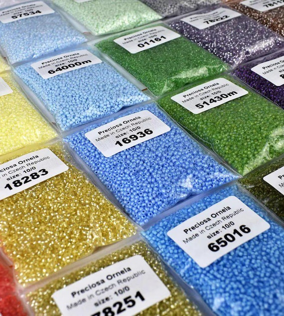 Preciosa Czech Glass Seed Beads 10/0 (2mm): DIY Jewelry Making, Crafting - 50g (4800 pcs.)