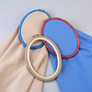 Embroidery Hoop | Plastic Oval Hoop | High quality Nurge Embroidery Frames | Flexi Hoop for Hand Embroidery | Embroidery supplies