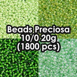 Perline di semi 20g imballaggio, Perline per gioielli, Perline di vetro ceco, Perline di semi da 2 mm, Perline di semi misura 10, Perline di semi rotonde per la creazione di gioielli