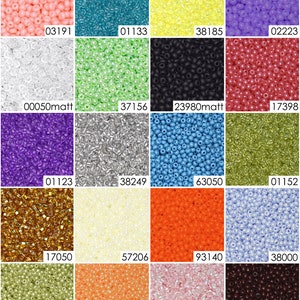 Kit 10/0 de perles de rocaille tchèques Ornela Preciosa : 50 g de microbilles opaques, idéales pour les projets de broderie et de tissage, perles de verre tchèques polyvalentes image 6