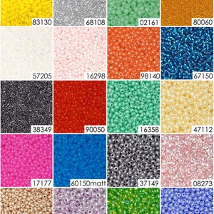 Kit 10/0 de perles de rocaille tchèques Ornela Preciosa : 50 g de microbilles opaques, idéales pour les projets de broderie et de tissage, perles de verre tchèques polyvalentes image 5