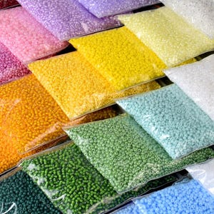 Preciosa Tschechische Glasperlen 10/0 (2 mm): DIY Schmuckherstellung, Basteln - 10g (900 Stück)