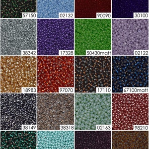 Kit 10/0 de perles de rocaille tchèques Ornela Preciosa : 50 g de microbilles opaques, idéales pour les projets de broderie et de tissage, perles de verre tchèques polyvalentes image 10