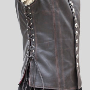 Medieval Handmade Men's Leather Vest Renaissance Genuine Leather Men's Medieval Vest Christmas Gift Gift for him - Anniversary Gift