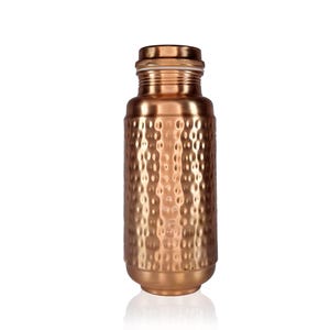 Authentische handgemachte Kupfer Wasserflasche 950ml - 1,3L (32oz) Bild 8
