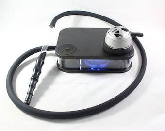 Tragbare Acryl Shisha Shisha Set mit LED-Licht || Kostenlose Tragetasche