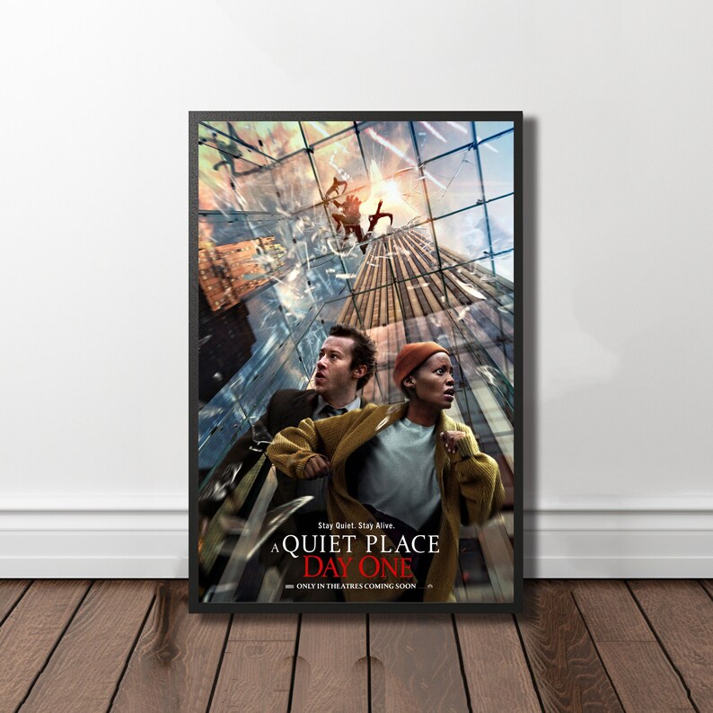 A quiet place day one movie poster film fan collectibles vintage movie