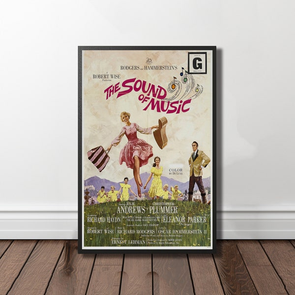 The Sound of Music Movie Poster,Film Fan Collectibles,Vintage Movie Poster,Home Decor,Wall Art,Poster Gifts