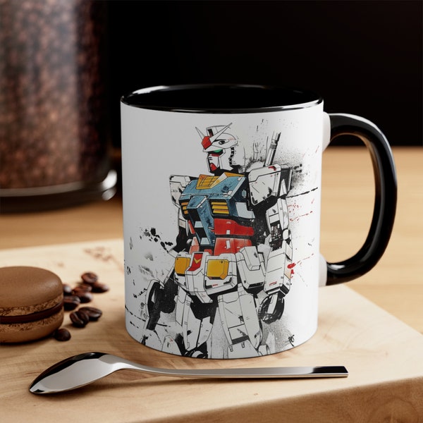 Mobility Suit Coffee Mug Gift For Anime Fan Gift Idea For Boyfriend Accent Mug 11oz Coffee Cup Graphic Mug Gift