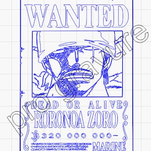 One Piece Wanted SVG-Datei