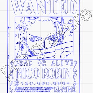 One Piece Wanted SVG-Datei