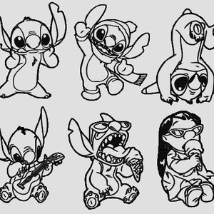 veel lilo en stitch SVG-bestand