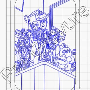 Fichier svg cadre toy story