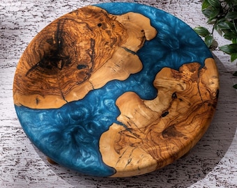 Epoxy & Olive Wood Charcuterie Board, Resin Serving Board, Wooden Cutting Board, Chopping Board, Housewarming Gifts, Mother's Day Gifts