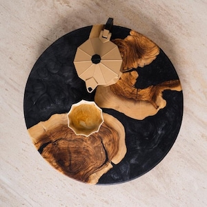 Epoxy & Olive Wood Charcuterie Board, Resin Serving Board, Wood Cutting Board, Housewarming Gifts, Mother's Day Gifts, Christmas Gifts