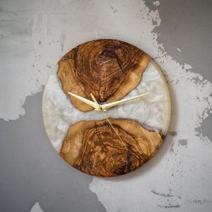 epoxy wall clock, resin wall clock, home decoration, unique kitchen decor, large wall clock, oversized wall clock