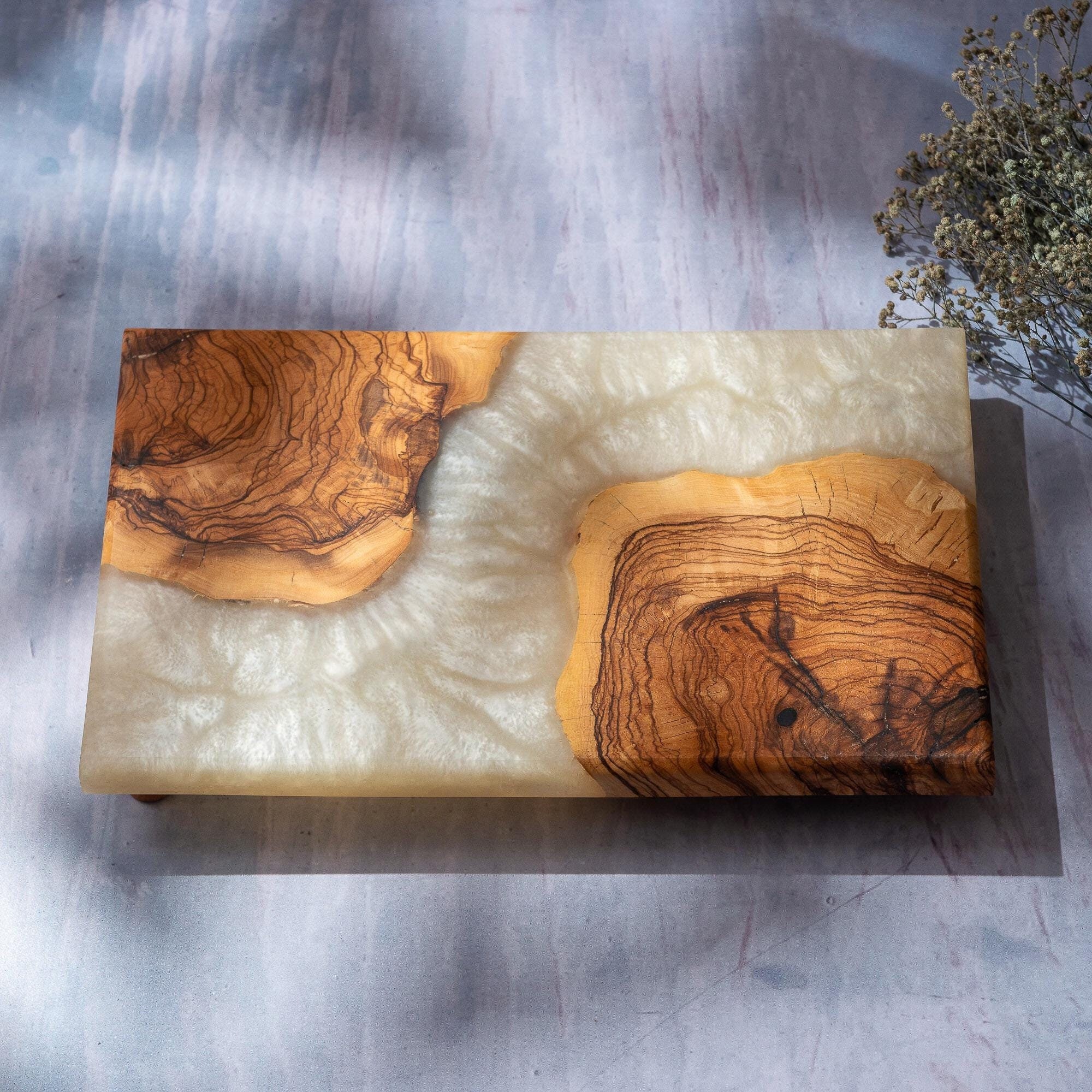 Black Epoxy and Wood Chopping Board - Etsy Canada