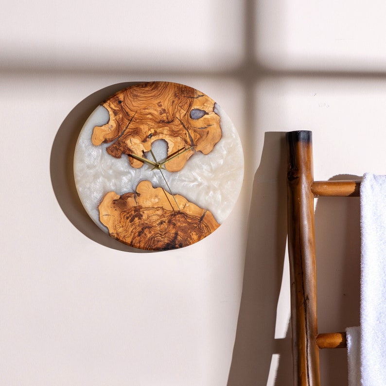 epoxy wall clock, resin wall clock, personalized gifts, unique housewarming gifts