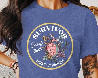 Heart Transplant Shirt Heart Disease TShirt Heart Surgery Gift for Survivor Heart Warrior Shirt Cardiac Nurse Tee Heartiversary Gift EKG Tee