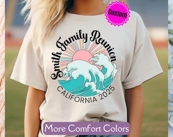 Custom Family Reunion Shirt | Personalized Comfort Colors® Beach Vacation 2025 | Matching Family Cruise Gift | Summer Reunion Shirt