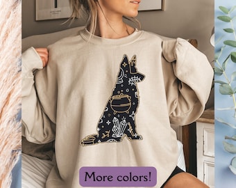 German Shepherd Halloween Sweatshirt, German Shepherd Sweatshirt, New Veterinarian Gift, Dog Mama Gift ,Dog Lovers Gift, Dog Sweatshirt