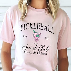 Pickleball Social Club Shirt, Comfort Colors® Pickleball Player TShirt, Pickleball Game Shirt, Gift For Pickleball Player, Pickleball Tee