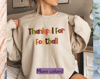 Thanksgiving Football Sweatshirt, Football Team Sweatshirt, Fall Game Sweatshirt, Gift For Football Mom Sweatshirt, Pumpkin Fall Football