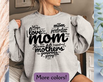 Mom Sweatshirt, Mothers Day Gift For Mom, Love Mama Sweatshirt, Pregnancy Announcement, Unique Mom Gift, Mom Birthday Gift for Mom