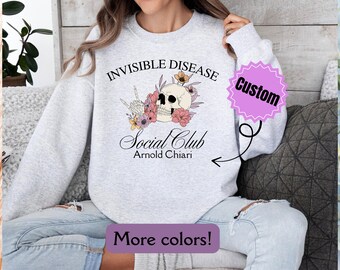 Custom Invisible Illness Sweatshirt, Hidden Disability Pullover, Chronic Illness Sweatshirt, Flare Day Gift, Spoonie Gift