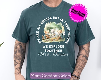 Comfort Colors® Teacher Shirt, Custom Teacher Tee, Kindergarten Teacher, PreSchool Teacher T Shirt, Special Education T-Shirt, Teacher Tee
