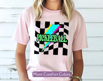 Pickleball Team Shirt, Comfort Colors® Pickleball Player TShirt, Retro Pickleball Game Shirt Gift For Pickleball Player Pickleball Lover Tee
