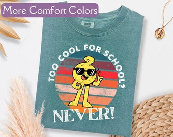 Retro Teacher Comfort Colors® Shirt, School Counselor TShirt, Principal Gift, 1st Grade Teacher Gift, Teacher TShirt, 5th Grade T-Shirt