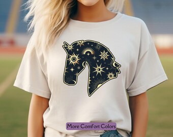 Halloween Horse T-Shirt, Comfort Colors® Celestial Equestrian Gift, Horse Mama Gift, Horse Lovers Gift, Mystical Horse T Shirt, Horse Shirt