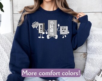 Retro Birthday Sweatshirt - Vintage Style 80s Groovy Pullover, Funny Retro Vibes Crewneck, Matching Family Sweatshirt, 80s Nostalgia Gift