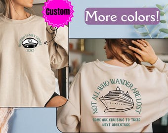 Custom Caribbean Cruise Sweatshirt, Caribbean Sweatshirt, Front Back Custom Family Cruise Shirts, Family Vacation Shirt, Group Travel Shirt