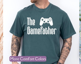 Funny Gamer Shirt, Comfort Colors® Gaming Father Shirt, Gaming Dad Shirt, Gamer Gift for Him, Video Gamer Lover Shirt, Retro Gaming Shirt