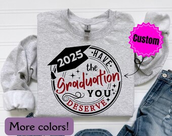 2025 Custom Graduation Sweatshirt, Proud Custom Graduation Sweater, Personalized Graduation Family Sweatshirt, College Graduation Sweatshirt