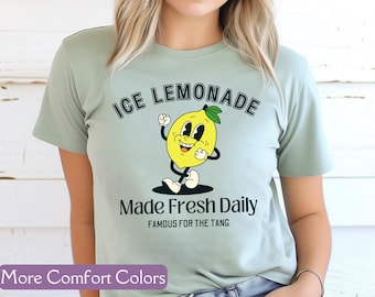 Lemonade T-shirt, Comfort Colors® Fancy Lemon Shirt, Lemonade Stand, Summer Market Tee, Summer Vacation, Fun, Summer Shirt